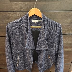 Calvin Klein Women's Textured Navy Blazer